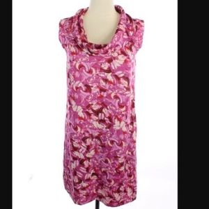 🎀ANN TAYLOR LOFT 🎀PINK PRINTED SLEEVELESS SHIFT